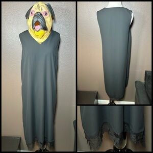 WHO WHAT WEAR, lacy hem slip dress!!